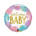 Folinis helio balionas „Welcome baby”/spalvotas