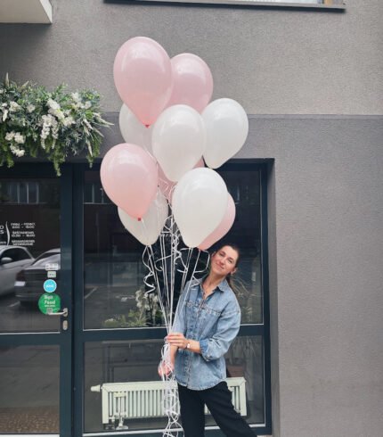 Guminių balionų setas 10 vnt. pagal pasirinktą spalvą