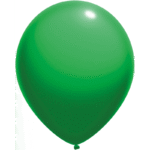 Žalias pastelinis guminis balionas 30 cm pripūstas heliu